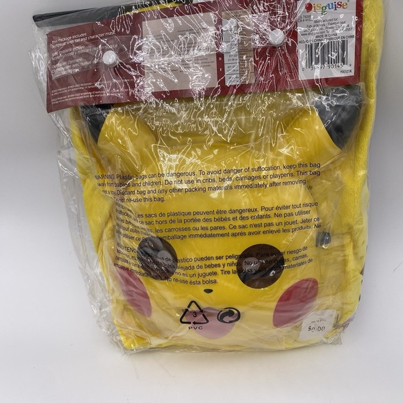 New Pokémon Kids Pikachu Classic Halloween Costume Jumpsuit -size Medium 7-8 - Picture 6 of 10